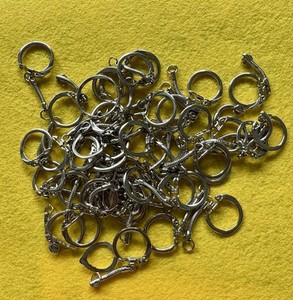 Bulk Lot Silver Tone Snake Chain Keyring Blanks – Jewelry Making Hardware