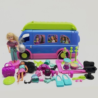 Polly Pocket Club Groove Party Bus With Dolls And Accessories DJ Van See Video
