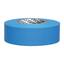 Flagging Tape, No Legend, Fluorescent Blue, 1 3/16 In Wide X 150 Ft Length,