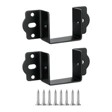 2Pcs Bed Rail Fittings Sturdy Supplies Easy Installation Bed Rail Brackets
