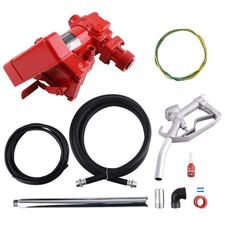 New Fuel Transfer Pump DC Gasoline with Nozzle Kit for Gas Diesel Kerosene 12V