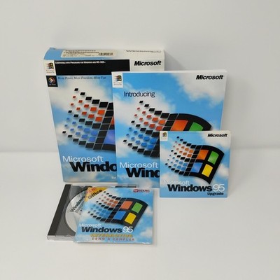 Microsoft Windows 95 Upgrade Big Box Software with CD-ROM, Product