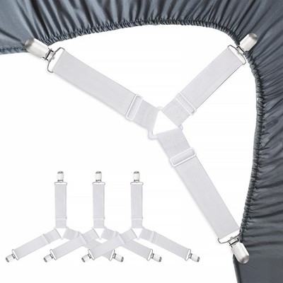 Bed Sheet Holder Straps Fitted Sheet Keepers Bedsheet Holders Fasteners - Elasti