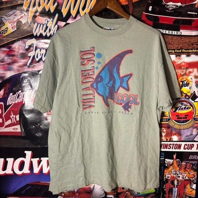90's Vintage Villa Del Sol Corpus Christi Nature Fish Tee Shirt