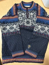 Dale of Norway 2000 Norwegian Ski Team 1/4 Zip Wool Sweater Size L