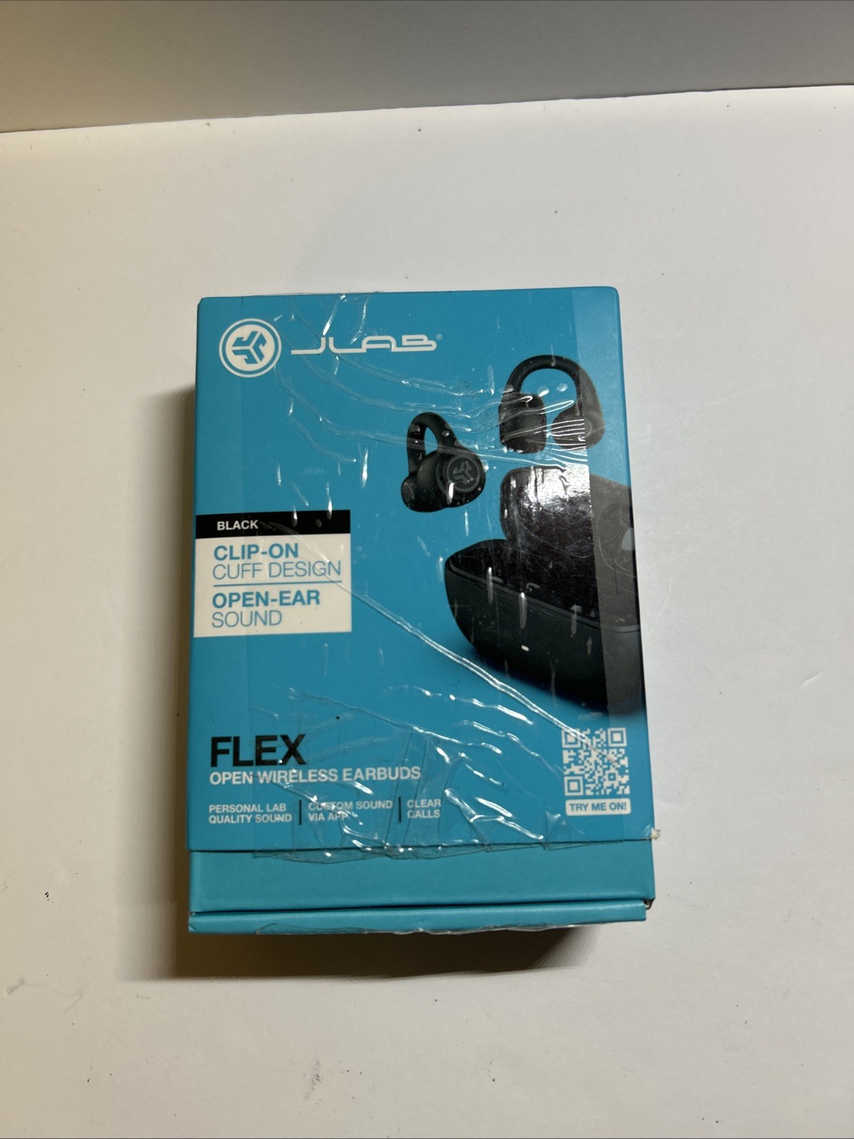 NIB JLABS Flex True Wireless Bluetooth Open-Ear Earbuds - Black, Open Box 