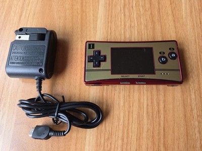 Nintendo Game Boy Micro 20th Anniversary Edition Famicom W/charger 