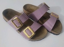 BIRKENSTOCK ARIZONA BIG BUCKLE JOMO LILAC NARROW FIT Size 38 L7M5.