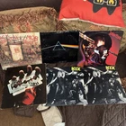 New Listing6 Hard Rock Metal Album Vinyl Record Lot Pink Floyd Sabbath Kix Low Grade