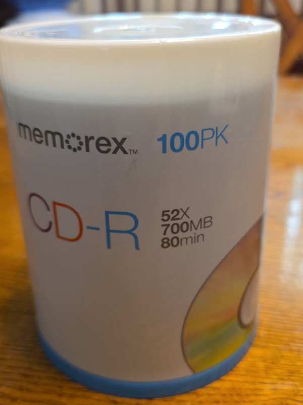 Memorex CD-R 100 Pack 80 Min 700 MB 52X Cds