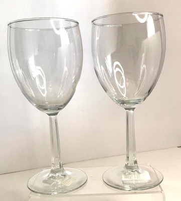 NEW Set of 2 - Luminarc - Grand Noblesse - WHITE WINE GLASSES - 8.5oz - 6 3/4 