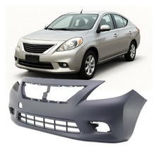 Primed Front Bumper Cover For 2012-2014 Nissan Versa 1.6 S Sl Sv Advance Sense