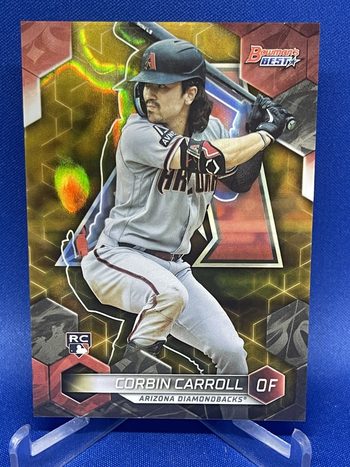 2023 Bowman's Best - Corbin Carroll RC 46/75 Gold Lava Refractor #20