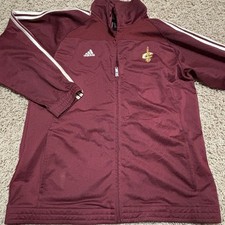 Adidas Cleveland Cavaliers Back Callout Full Zip Jacket Size Youth Large 14/16