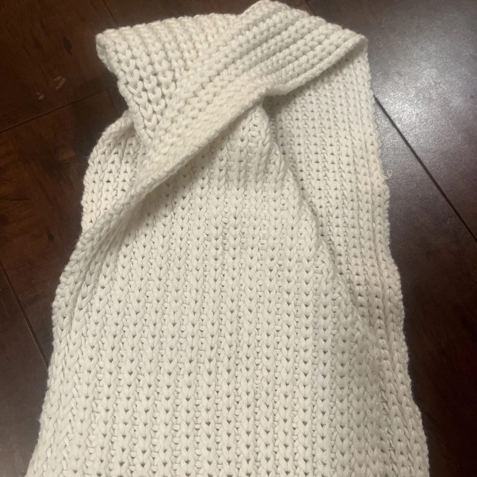 Bufanda infinita de piel tejida UGG para mujer talla única blanco marfil acogedora cálida invierno Foto 3 de 4