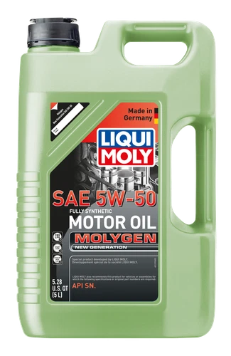 5L Liqui Moly 5W50 Molygen New Generation MFC Synthetic Engine Oil API SN
