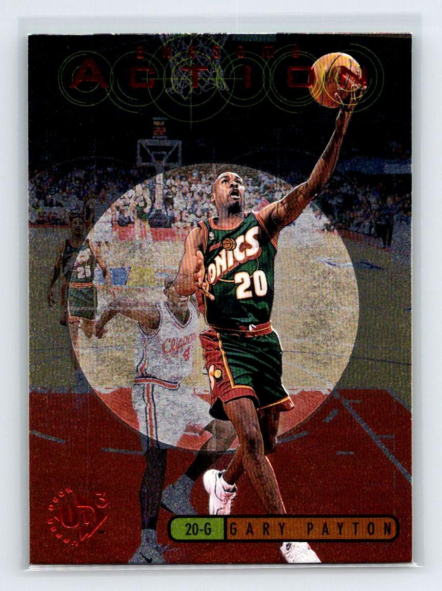 1997-98 Upper Deck UD3 #A17 Gary Payton Awesome Action