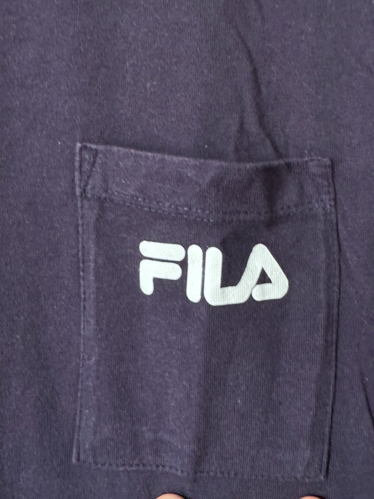 FILA Men’s Classic Pocket T-Shirt - Navy Blue image 4