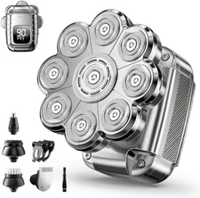 9D Head Shavers for Bald Men, 5-in-1 Electric Razor bawldy 9.0 Ultra Groomie ...