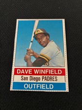 1976 DAVE WINFIELD HOSTESS BOX CUT OUT EX SAN DIEGO PADRES #83 BASEBALL CARD