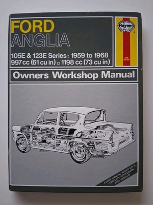 Haynes 001 Ford Anglia 1959 to 1968. Car Book.