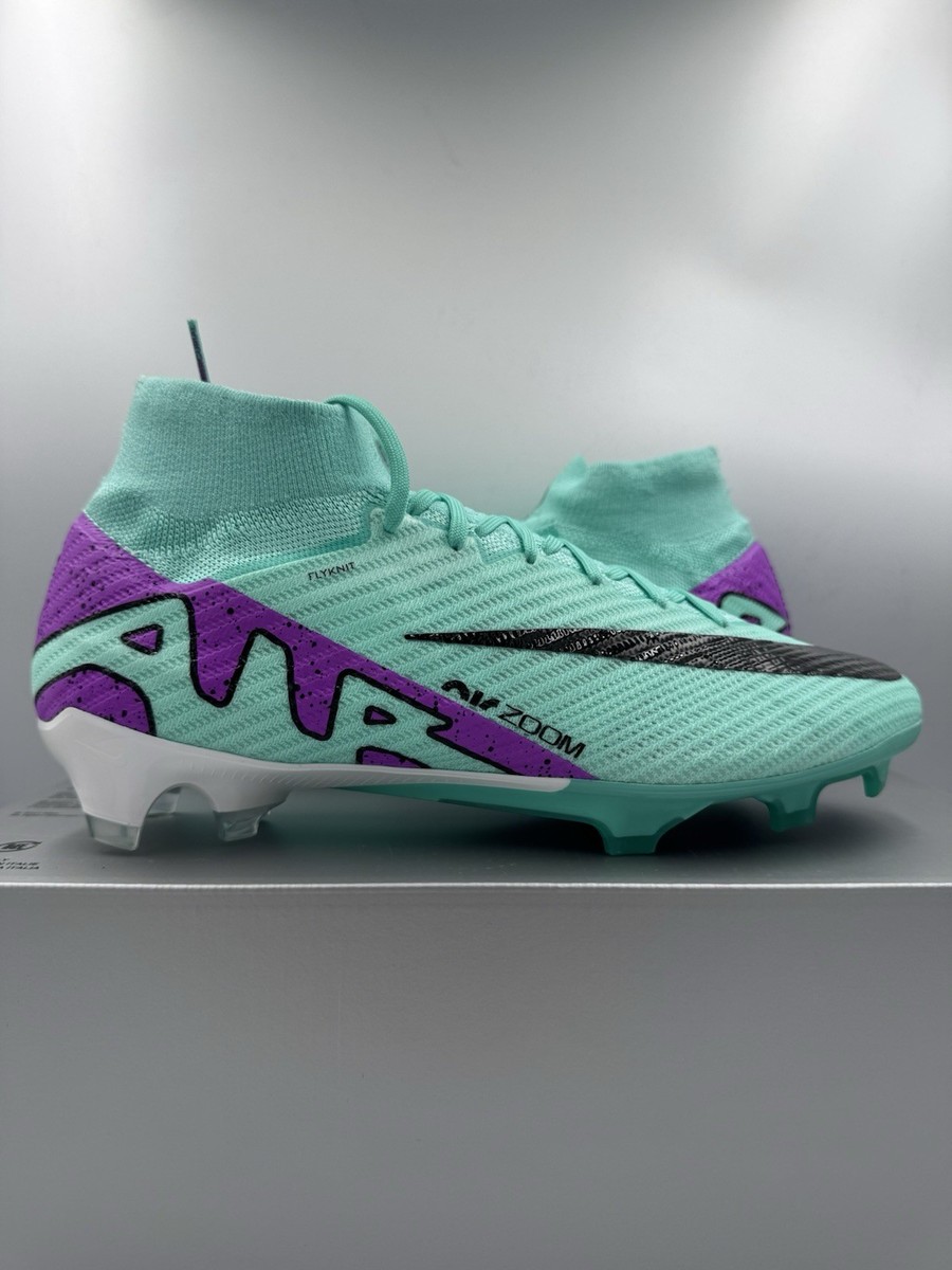 Nike Mercurial サッカーシューズ ミントグリーン・紫 Nike Zoom Mercurial Superfly 9 Elite FG Turquoise Peak Ready