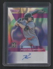 2024 Leaf Vivid #BA-RW1 Ryan Waldschmidt Base (XRC) Auto Lava Navy Blue #/7