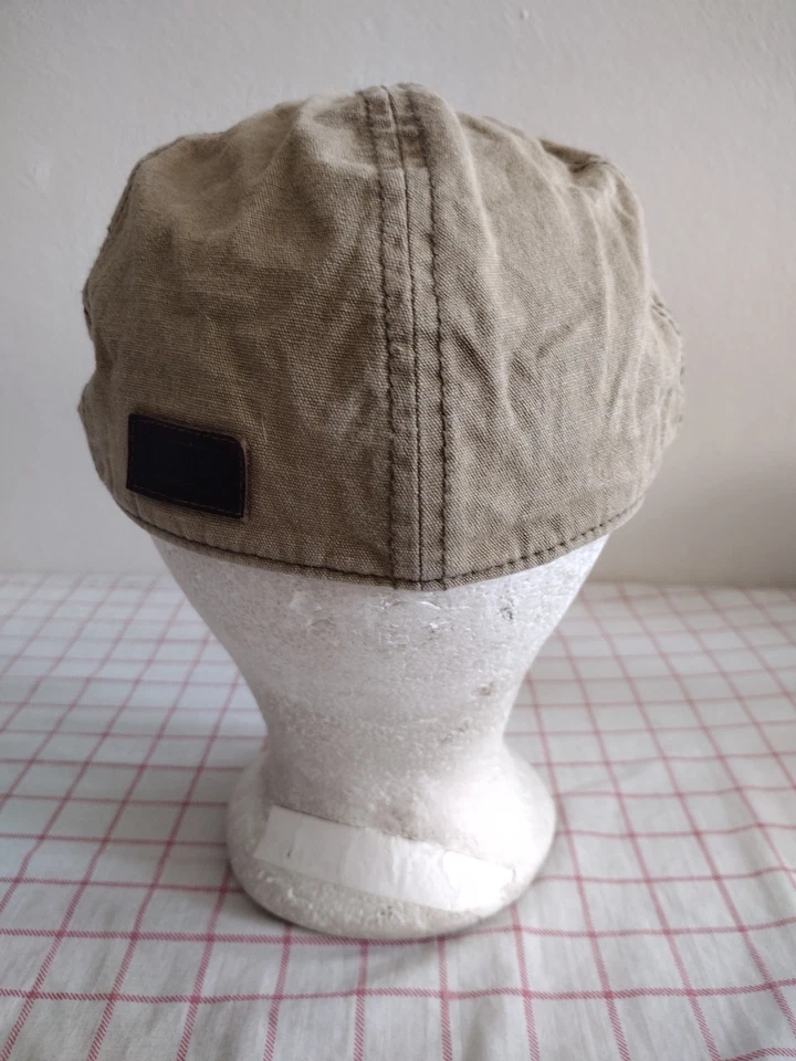 Levis Newsboy Cabbie Flat Cap Hat Beige Size S/M Mens - Image 4 of 4