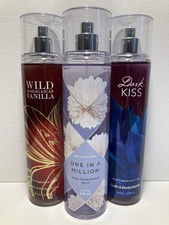 Bath  Body Works x3 Dark Kiss, One Million, Vanilla Fragrance Mist 8oz Perfume