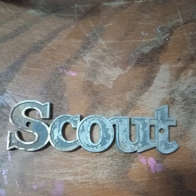 INTERNATIONAL SCOUT FENDER II EMBLEM Car Pickup Truck Metal Badge IH 39661C  