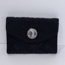 Vera Bradley Black Quilted Your Turn Smartphone Wallet Wristlet Turn Lock