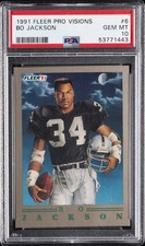 1991 FLEER PRO-VISIONS #6 BO JACKSON PSA 10