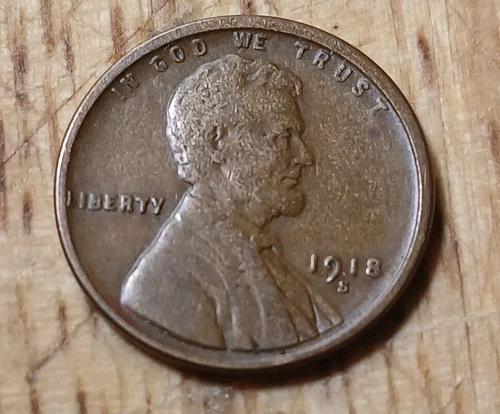 Lincoln Wheat Cent 1918 S VF#2