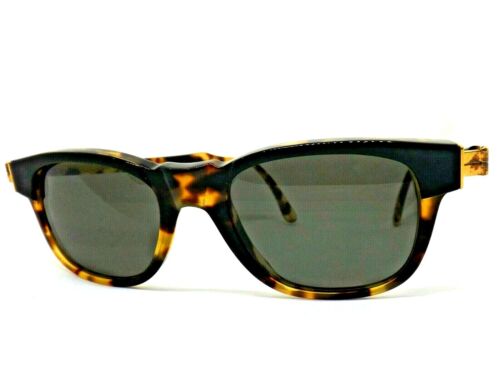 OLIVER Men's Plastic Sunglasses Brown 90's Vintage Made Italy New - Picture 1 of 5