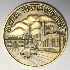 C4016    NASHUA,  N.H.   BRONZE   TOWN  MEDAL,   U.S.   BICENTENNIAL  1976