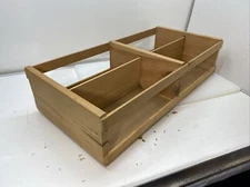 VINTAGE 100 CD Rack Holder Storage Display Box Crate Pine Wood Napa Valley ?