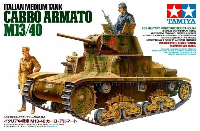 Tamiya 35296 1/35 Scale Model Kit WWII Italian Medium Tank Carro