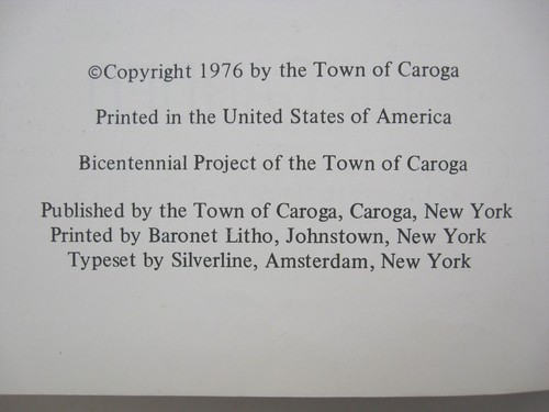 CAROGA The Town Recalls Its Past ~ Barbara McMartin ~ SIGNED ~ HC 1976 - D1 - Picture 5 of 21