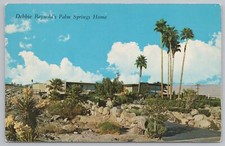 State View~Debbie Reynolds' Palm Springs Home~Desert & Rocks~Vintage Postcard