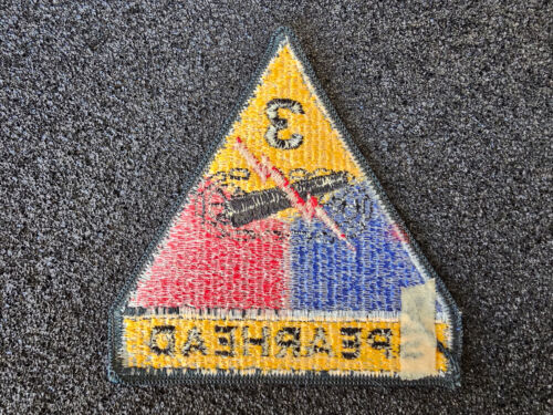 83) Original US Panzertruppe 3rd Armored Division SPEARHEAD Aufnäher Patch Bunt - Picture 2 of 2