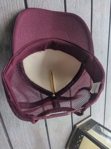 Old Fart Trucker Hat Snapback Classic Foam Mesh Cap Maroon Adult Size Adjustable - Picture 6 of 10