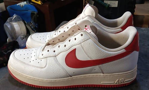 NIKE AIR FORCE 1 BIANCO-VARSITY ROSSO TAGLIA 14 ""RARO RILASCIO 2011"" (315122-189) - Foto 7 di 15