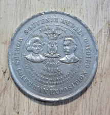 1893 Columbian Exposition Souvenir Medal  Aluminum Medal The Ferris Wheel