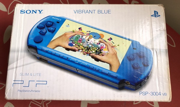 PSP 3004 VIBRANT BLUE COMPLETA TARJETA MEMORIA 4gb Rara