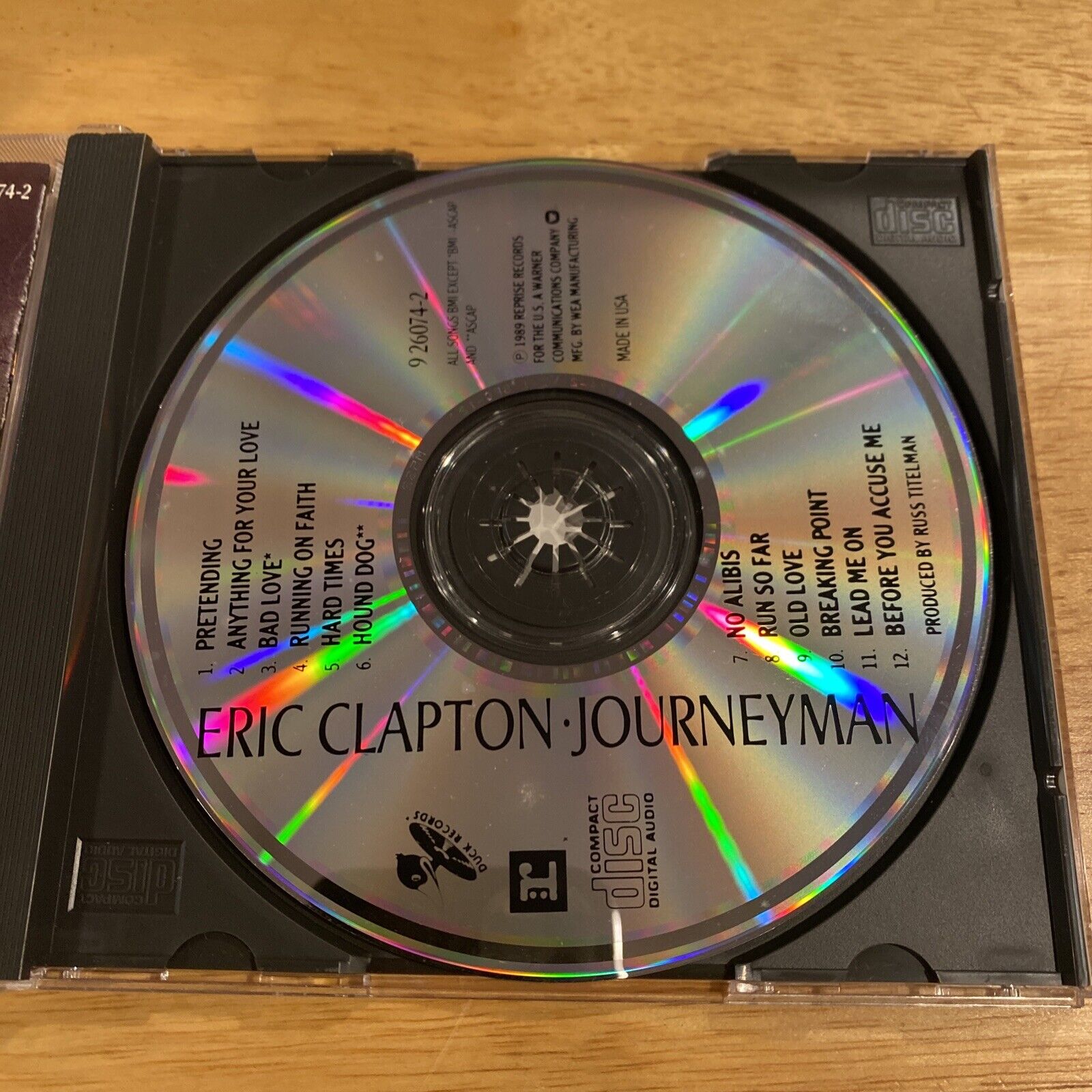 Journeyman by Eric Clapton CD Pretending No Alibis 75992607421