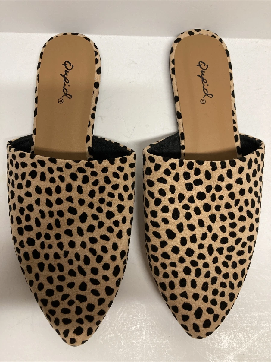 Qupid hotsell leopard flats