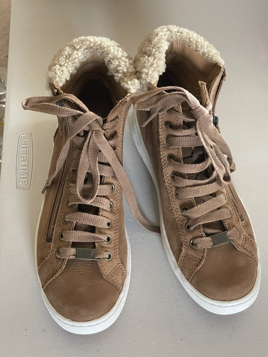 Leather Olive High Top Sneaker Ugg UGG WOMEN'S OLIVE HIGH TOP ZIP