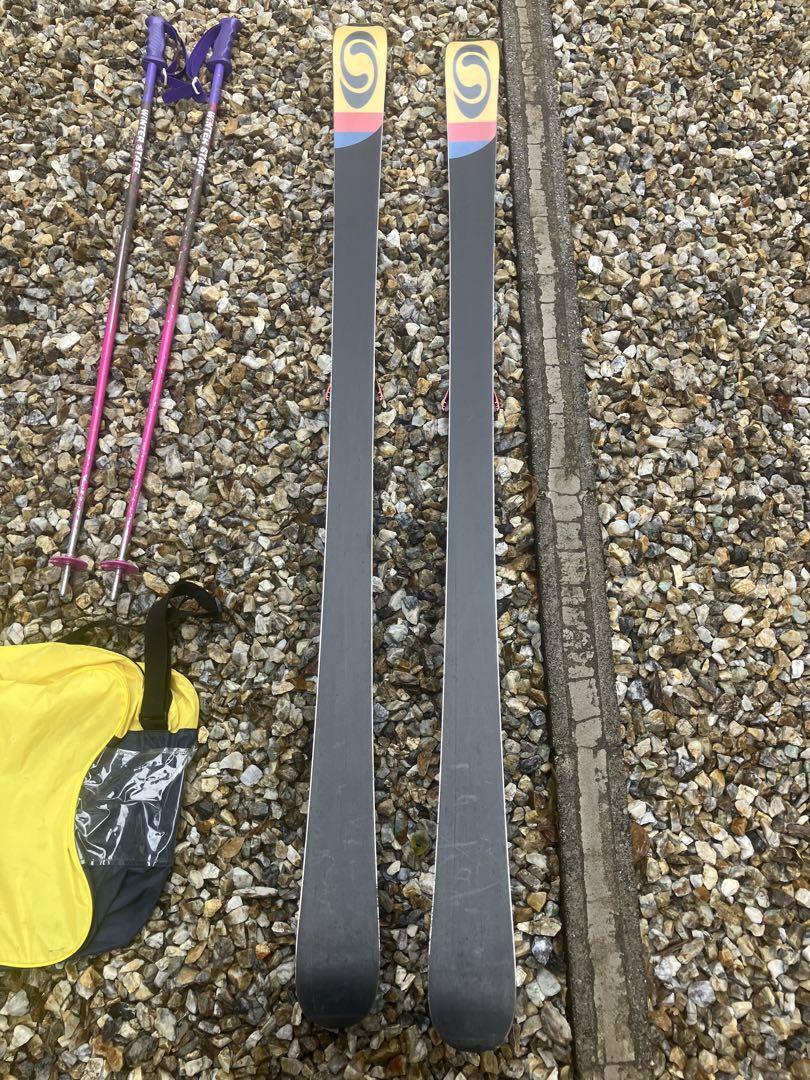 Salomon Crossmax set 3 pezzi L180 sci TECNICA scarponi da sci bastoncini custodia scarponi #