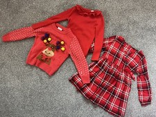Girls 3-4 Years Christmas Dress Jumper