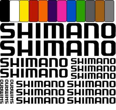 SHIMANO ver1 aufkleber sticker fahrrad bicycle